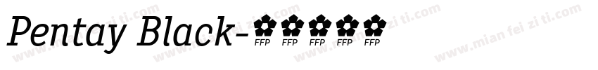 Pentay Black字体转换